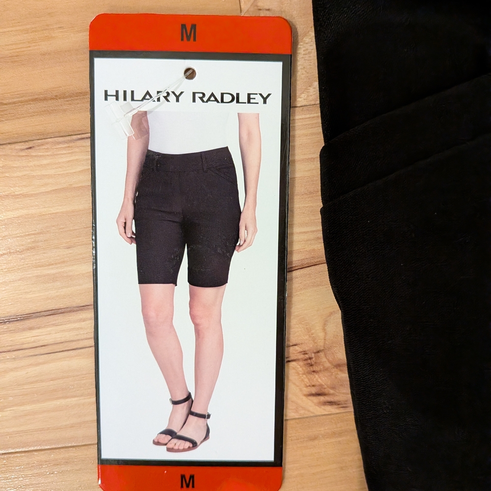 Hilary Radley Women's Classic Black Bermudas